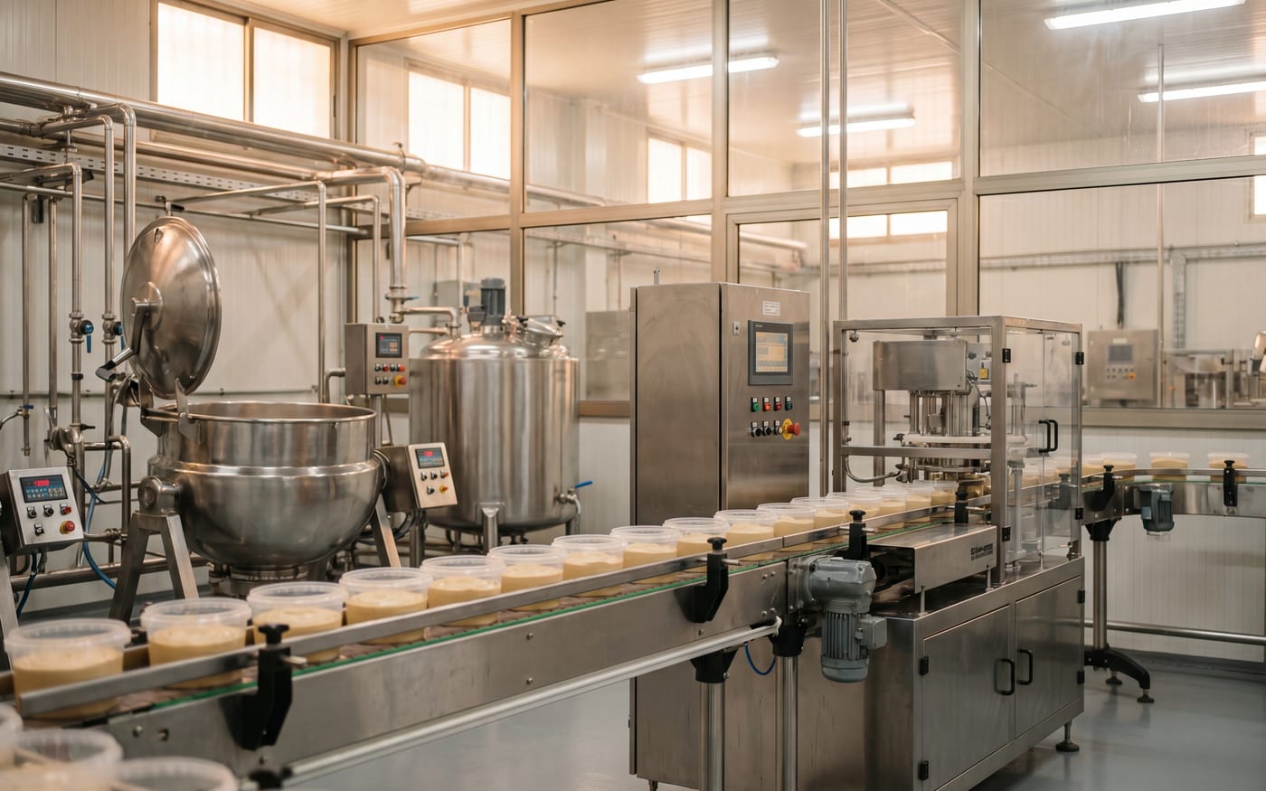 Khashoka hummus factory — the production line